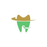 Diseño de ilustración de vector de plantilla de icono de logotipo dental