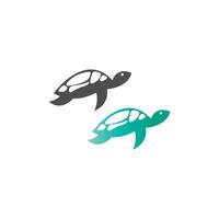 Turtle logo icon vector template illustration design concept