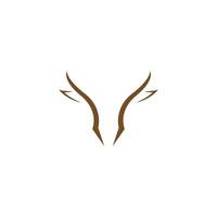 Deer logo icon illustration design vector