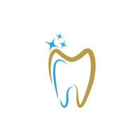 Diseño de ilustración de vector de plantilla de icono de logotipo dental