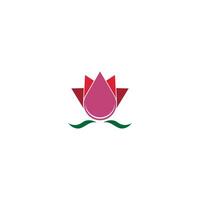 Beauty Lotus flowers logo icon design template vector