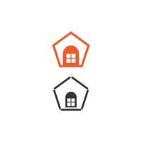 House icon logo simple design template vector