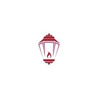 Simple lantern icon logo design vector template illustration