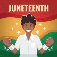 Juneteenth Freedom Day Event Celebration vector