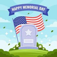 Happy Memorial Day of USA Celebration vector