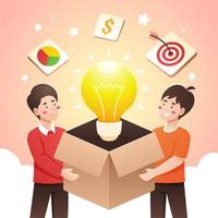 Creative Idea Business Team Partners vector