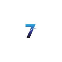 icono de plantilla de negocio de diseño de logotipo número 7 vector