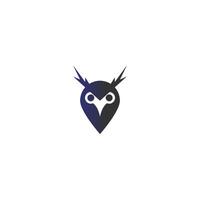 Owl logo vector icon design template