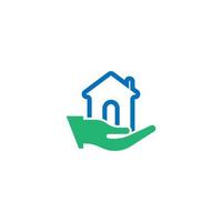 vector de plantilla de diseño simple de logotipo de icono de casa