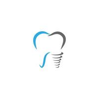 Diseño de ilustración de vector de plantilla de icono de logotipo dental