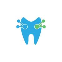 Diseño de ilustración de vector de plantilla de icono de logotipo dental