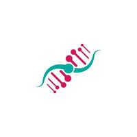 DNA,Genetic sign logo icon design vector