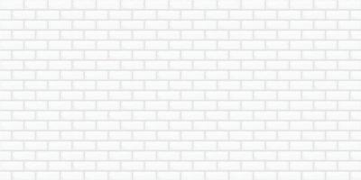 Abstract background white color brick wall building wallpaper backdrop retro pattern seamless vector illustration