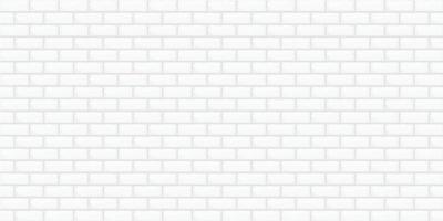 Abstract background white color brick wall building wallpaper backdrop retro pattern seamless vector illustration