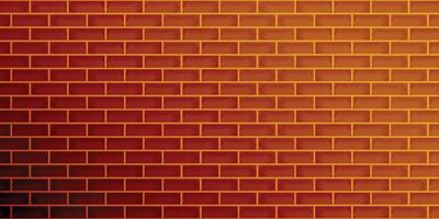 Brick wall light shiny abstract background brown color texture wallpaper backdrop pattern seamless vector illustration