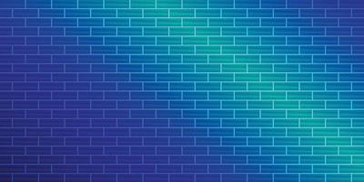 Abstract background lighting shiny blue brick wall building wallpaper backdrop retro pattern seamless vector illustration