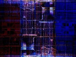 Abstract background in red and blue, with a spectacular rhythm and inserts. photo