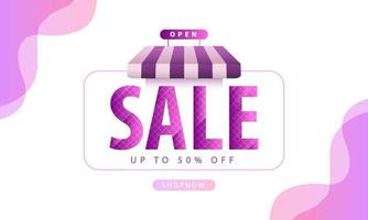 Special sale with abstract gradient background. Discount promotion layout banner template design. Vector illustration