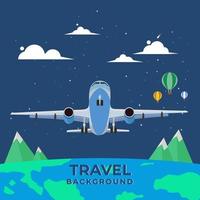 WORLD TRAVEL BACKGROUND vector