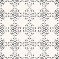 Illustration abstract hand drawing doodles flower shape strokes seamless pattern on white cream color background. Use for fabric, interior decoration elements, wrapping. photo