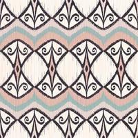 Ikat drawing traditional Morocco color design ethnic tribal geometric shape seamless pattern background. Use for fabric, textile, interior decoration elements, upholstery, wrapping. photo