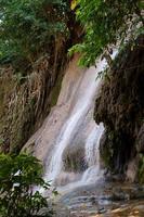 Waterfall closeup selective focus photo