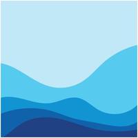 Abstract Water wave design background vector