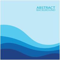 Abstract Water wave design background vector