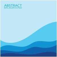 Abstract Water wave design background vector