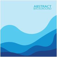 Abstract Water wave design background vector