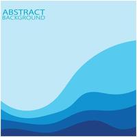 Abstract Water wave design background vector