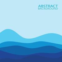 Abstract Water wave design background vector