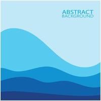 Abstract Water wave design background vector