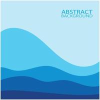 Abstract Water wave design background vector