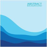 Abstract Water wave design background vector