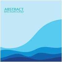 Abstract Water wave design background vector