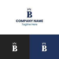 diseño del logotipo de la letra b vector