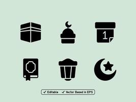 Ramadhan and Islam icon pack vector