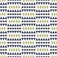 Vector modern green-navy blue color small ethnic rhombus triangle geometric shape seamless pattern background. Use for fabric, textile, interior decoration elements, upholstery, wrapping.