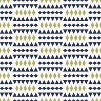 Vector modern green-navy blue color small ethnic rhombus triangle geometric shape seamless pattern background. Use for fabric, textile, interior decoration elements, upholstery, wrapping.