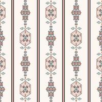 Brown color stripes persian ethnic aztec geometric shape seamless pattern background. Use for fabric, textile, interior decoration elements, upholstery, wrapping. vector