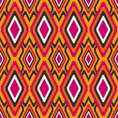 Colorful ethnic tribal aztec traditional rhombus zig zag shape seamless pattern background. Use for fabric, textile, interior decoration elements, upholstery, wrapping.