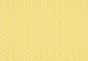 Asanoha Japanese traditional seamless pattern with yellow gold color background. Use for fabric, textile, cover, wrapping, decoration elements. vector