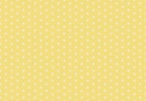 Asanoha Japanese traditional seamless pattern with yellow gold color background. Use for fabric, textile, cover, wrapping, decoration elements. vector