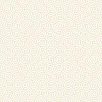 Abstract light yellow wavy lines in flower shape overlapping pattern geometric seamless background. Use for fabric, textile, wallpaper, decoration elements, wrapping. vector