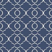 Blue color islamic persian trellis geometric shape seamless pattern background. Use for fabric, textile, interior decoration elements, upholstery, wrapping. vector