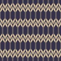Contemporary blue and gold color ethnic chevron, herringbone, hexagon geometric shape seamless pattern background. Use for fabric, textile, interior decoration elements, upholstery, wrapping. vector