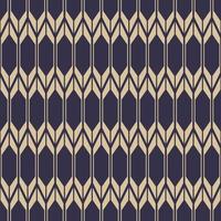 Contemporary blue and gold color ethnic chevron, herringbone, hexagon geometric shape seamless pattern background. Use for fabric, textile, interior decoration elements, upholstery, wrapping. vector