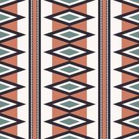 African aztec simple geometric shape brown-green color seamless pattern background. Use for fabric, textile, interior decoration elements, upholstery, wrapping. vector