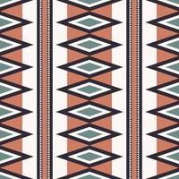 African aztec simple geometric shape brown-green color seamless pattern background. Use for fabric, textile, interior decoration elements, upholstery, wrapping. vector